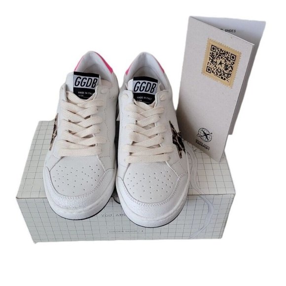 Golden Goose Other - Golden Goose kids Sneakers Leopard Star Leather-Pony Leo Star  (Size 32) NIB!